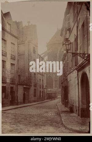 Anonym, rue Massillon, 4. Arrondissement, Paris (Dummy-Titel). Gelatinearchistotyp. Carnavalet Museum, Geschichte von Paris. Stockfoto