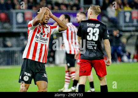 Rotterdam, Niederlande. Februar 2024. ROTTERDAM, 17-2-24, Stadion het Kasteel, Dutch Eredivisie Football Season 2023/2024, Sparta Rotterdam - Excelsior Rotterdam, Sparta Spieler Jonathan de Guzman Credit: Pro Shots/Alamy Live News Stockfoto