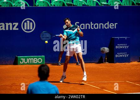 ATP 250 - IEB ARGENTINA OPEN Marcel Granollers ESP pega de Drive durante el partido de dobles por la Semifinal del IEB Argentina Open jugado en el Estadio Guillermo Vilas de la Ciudad Autonoma de Buenos Aires, Argentinien. Februar 2024. Ciudad Autonoma de Buenos Aires Argentina *** ATP 250 IEB ARGENTINA OPEN Marcel Granollers ESP trifft eine Fahrt im Halbfinale der IEB Argentina Open, die am 17. Februar im Guillermo Vilas Stadion in der Autonomen Stadt Buenos Aires, Argentinien ausgetragen wurde. 2024 Ciudad Autonoma de Buenos Aires Argentinien Copyright: xSantiagoxGomezxRocax TNS 24 059 Stockfoto