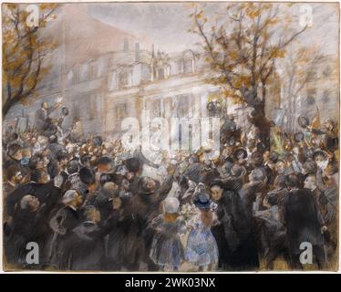 Alfred Philippe Roll (1846-1919). Victor Hugos neunzigjähriges Jubiläum. Pastell auf Papier. 1881. Paris, Haus von Victor Hugo. ZEICHNUNG Stockfoto