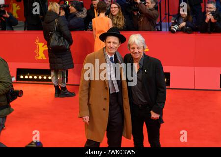 Alexander Scheer und Andreas Dresen, Roter Teppich - Film IN LIEBE, EURE HILDE von Andreas Dresen. Berlinale Filmfestival PK *** Alexander Scheer und Andreas Dresen, Roter Teppich Film IN LIEBE, EURE HILDE von Andreas Dresen Berlinale Filmfestival PK Stockfoto