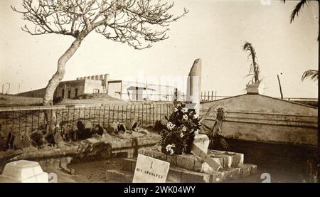 Italienisch-Türkisch oder türkisch-italienischer Krieg - Tripolis 1911 Sciara Sciat Friedhof Stockfoto