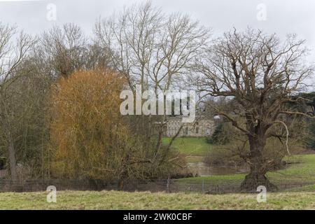 Bilder von Attingham Park Stately Home in der Nähe von Shrewsbury Shropshire, Gebäude und Park der Klasse I Stockfoto