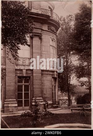 Pottier, Emmanuel Marie-Joseph Léon (Nr. 1864-12-16-D.1921-03-11), Terrasse des Hotels Lambert, 1 Quai d'Anjou, 4. Arrondissement, Paris. (Dummy-Titel). ARISTOTYPE. Carnavalet Museum, Geschichte von Paris. Stockfoto