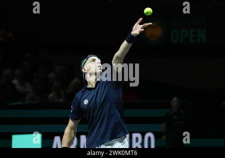 Rotterdam, Niederlande. Februar 2024. Tallon Griekspoor von Nederland 1/2 Finale während der ABN Amro Open 2024, ATP 500 Tennis Turnier am 17. Februar 2024 in Rotterdam, Niederlande - Foto Laurent Lairys/MAXPPP Credit: MAXPPP/Alamy Live News Stockfoto