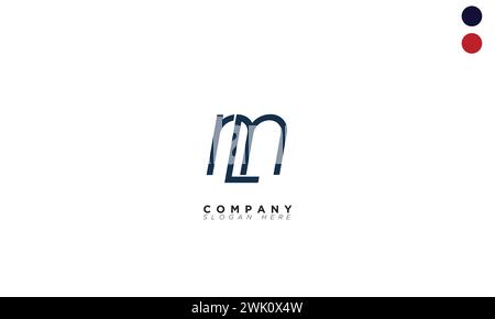 Lm Alphabet Buchstaben Initialen Monogramm Logo Stock Vektor