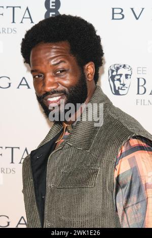 The National Gallery, London, Großbritannien. Februar 2024. Sope Dirisu ist Mitglied der 2024 EE BAFTA Nominees Party mit Unterstützung von BULGARI . Foto von Julie Edwards./Alamy Live News Stockfoto