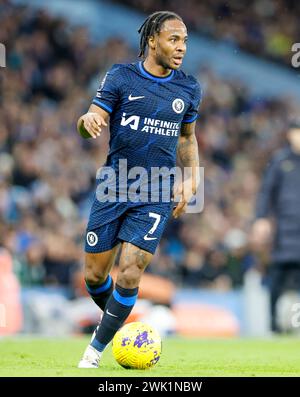 Etihad Stadium, Manchester, Großbritannien. Februar 2024. Premier League Football, Manchester City gegen Chelsea; Raheem Sterling von Chelsea Credit: Action Plus Sports/Alamy Live News Stockfoto