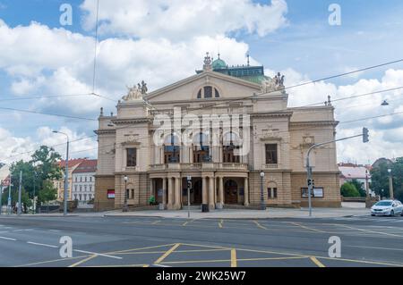 Pilsen, Tschechien - 26. August 2023: Josef Kajetan Tyl Theatre. Stockfoto