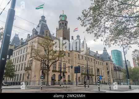 Rotterdam, Nederland - 22. Oktober 2023: Rathaus Rotterdam. Stockfoto