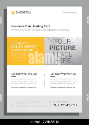 Vektor PSD Corporate Real Estate Business Flyer Printed Ads Vorlage Stock Vektor