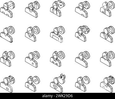 Medical Specialty Collection Icons Set Farbe Vektor Stock Vektor