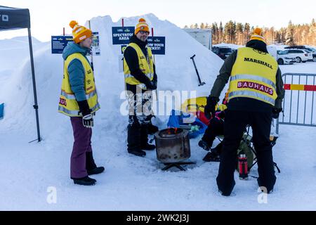 Ambiente während der Rallye, Schweden. , . WRC World Rallye Car Championship, 15. Bis 18. Februar 2024 in Umea, Schweden - Foto Nikos Katikis/DPPI Credit: DPPI Media/Alamy Live News Stockfoto