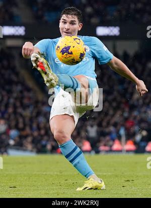 Manchester, Großbritannien. Februar 2024. Julian Alvarez aus Manchester City während des Premier League-Spiels im Etihad Stadium in Manchester. Der Bildnachweis sollte lauten: Andrew Yates/Sportimage Credit: Sportimage Ltd/Alamy Live News Stockfoto