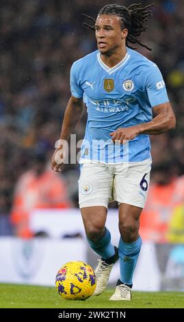 Manchester, Großbritannien. Februar 2024. Nathan Ake aus Manchester City während des Premier League-Spiels im Etihad Stadium in Manchester. Der Bildnachweis sollte lauten: Andrew Yates/Sportimage Credit: Sportimage Ltd/Alamy Live News Stockfoto