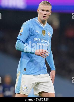 Manchester, Großbritannien. Februar 2024. Erling Haaland von Manchester City während des Premier League-Spiels im Etihad Stadium in Manchester. Der Bildnachweis sollte lauten: Andrew Yates/Sportimage Credit: Sportimage Ltd/Alamy Live News Stockfoto