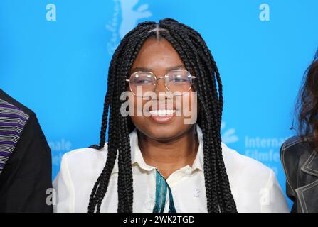 Berlin, Deutschland. Februar 2024. Protagonistin Joséa Guedje beim Fotobesuch zum Film Dahomey beim 74. Internationalen Filmfestival Berlinale. Foto: Doreen Kennedy/Alamy Live News Stockfoto