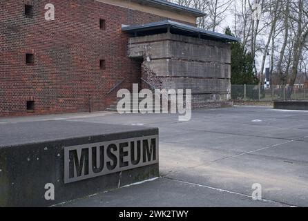 Peenemunde, Deutschland - 10. Januar 2024: Entwicklungs- und Produktionsstandort der V1- und V2-Raketen in Peenemunde während des Zweiten Weltkriegs. Prüfungen an der B Stockfoto