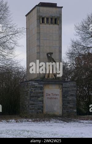 Neubrandenburg - 15. Januar 2024: Stalag II. Ein Gefangenenlager. Etwa 6000 sowjetische Kriegsgefangene und 500 Kriegsgefangene mit einer anderen Nationalität starben in t Stockfoto