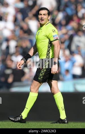 Roma, Italien. Februar 2024. Foto Alfredo Falcone/LaPresse 18. Februar 2024 - Roma, Italia - Sport, calcio - Lazio vs Bologna - Campionato italiano di calcio Serie A TIM 2023/2024 - Stadio Olimpico di Roma. Nella Foto: Fabio Maresca Foto Alfredo Falcone/LaPresse 18. Februar 2024 Rom, Italien - Sport, Fußball - Lazio vs Bologna - italienische Fußballmeisterschaft der Serie A 2023/2024 - Olympisches Stadion &#xee;n Rom. Auf dem Bild: Fabio Maresca Credit: LaPresse/Alamy Live News Stockfoto