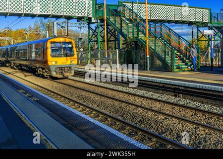 Bahnhof elektrische Eisenbahn barnt Green Station worcestershire england großbritannien Stockfoto