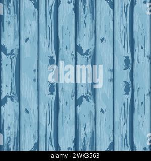 Nahtlose blaue Holzstruktur. Zeichnung. Hölzerner Hintergrund. Hintergrund der Dielen. Stockfoto