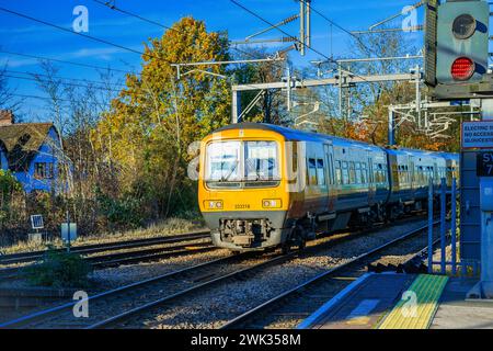 Bahnhof elektrische Eisenbahn barnt Green Station worcestershire england großbritannien Stockfoto