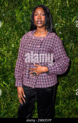 London, Großbritannien. Samstag, 17. Februar 2024. Vivian Oparah nahm an der Charles Finch and Chanel 2024 Pre-BAFTA Party im Hertford Street Club in London Teil. Das Foto sollte lauten: Matt Crossick/Empics/Alamy Live News Stockfoto