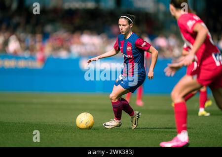 Sant Joan Despi, Spanien, 18. Februar 2024. Spanien Liga F: FC Barcelona gegen Atletico de Madrid. (14) Aitana Bonmati. Quelle: Joan G/Alamy Live News Stockfoto