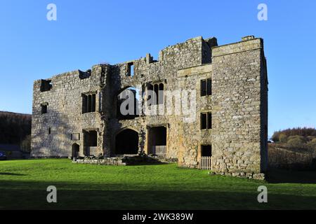 Die Ruinen von Barden Tower, Barden Village, Wharfedale, North Yorkshire, England Stockfoto