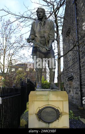 Thomas Chippendale Statue, Otley Town, Yorkshire, England, Großbritannien Stockfoto