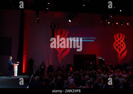 Glasgow Schottland, Vereinigtes Königreich 18. Februar 2024. Vorsitzender der Labour Party Keir Starmer auf der Scottish Labour Conference 2024.Credit sst/Alamy Live News Stockfoto