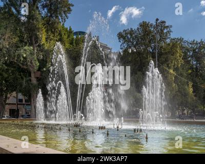 Glorieta Gabriel Miró - die Vogelbrunnen und Gärten in Orihuela, Alicante, Spanien. - Die Vogelbrunnen und Gärten in Orihuela, Alicant Stockfoto