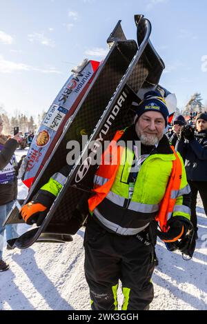 Ambiente während der Rallye Schweden 2024, 2. Runde der WRC-Weltmeisterschaft 2024, vom 15. Bis 18. Februar 2024 in Umea, Schweden - Foto Nikos Katikis / DPPI Stockfoto