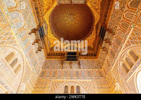 Das Innere des Royal Alcazar in Sevilla, Spanien Stockfoto