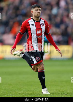 Gustavo Hamer von Sheffield United während des Premier League-Spiels in der Bramall Lane, Sheffield. Bilddatum: Sonntag, 18. Februar 2024. Stockfoto