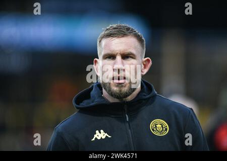 Castleford, England, 17. Februar 2024: Mike Cooper von Wigan Warriors. Rugby League Betfred Super League Round One, Castleford Tigers vs Wigan Warriors im Ming-A-hose Stadium, Castleford, UK Dean Williams Stockfoto