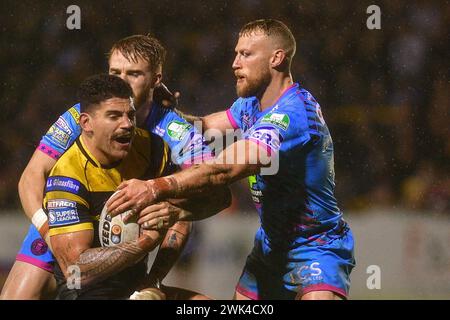 Castleford, England - 17. Februar 2024 - Rugby League Betfred Super League Round One, Castleford Tigers vs Wigan Warriors im Ming-A-hose Stadium, Castleford, UK Dean Williams Stockfoto