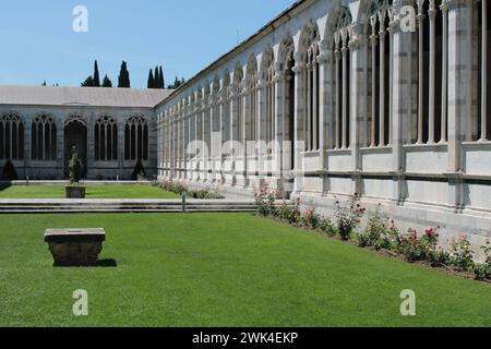 Campo Santo Innenhof, Pisa Stockfoto