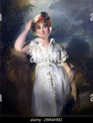 Caroline von Braunschweig. Porträt der entfremdeten Ehefrau von König Georg IV. Caroline von Braunschweig-Wolfenbüttel (Caroline Amelia Elizabeth; 1768–1821) als Prinzessin von Wales, von Thomas Lawrence, 1798 Stockfoto