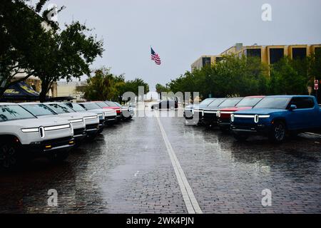 Rivian Pickup Truck Rally Sanford, Florida Stockfoto