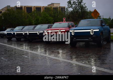 EV Rivian Truck Club Sanford, Florida Stockfoto