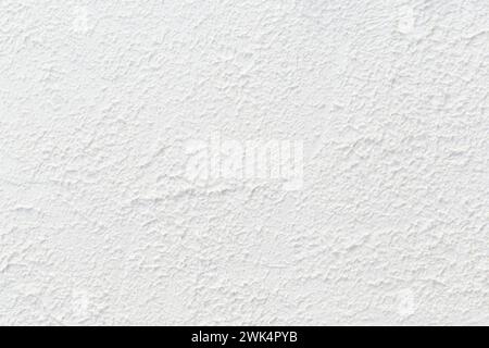 Nahaufnahme abstrakter weißer unebener und rauer Oberflächen. Texturhintergrund mit hoher Auflösung, Kopierraum. Stockfoto