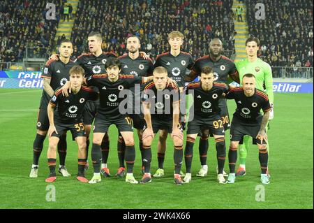 Stadio Benito Stirpe, Frosinone, Italien. Februar 2024. Serie A Football; Frosinone versus Roma; die Startaufstellung für AS Roma Credit: Action Plus Sports/Alamy Live News Stockfoto