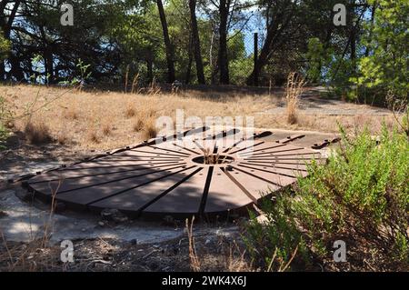 Lage der alten Kanonenbatterie La Seyne Provence Stockfoto