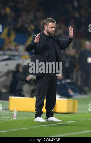 Stadio Benito Stirpe, Frosinone, Italien. Februar 2024. Serie A Football; Frosinone gegen Roma; Daniele de Rossi Coach von AS Roma Credit: Action Plus Sports/Alamy Live News Stockfoto