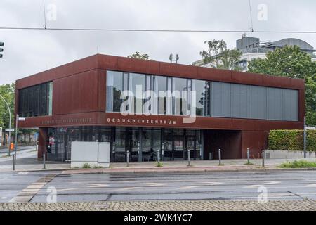 Das Besucherzentrum der Gedenkstätte Berliner Mauer Bernauer Straße, Berlin, Deutschland. Stockfoto