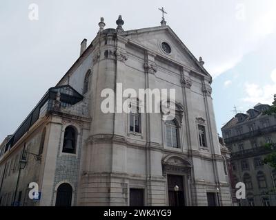 Igreja Paroquial de São Nicolau e São Julião, Kirche des Heiligen Nikolaus, Lissabon, Lisboa, Lissabon, Lisszabon, Portugal Stockfoto