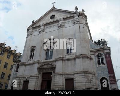 Igreja Paroquial de São Nicolau e São Julião, Kirche des Heiligen Nikolaus, Lissabon, Lisboa, Lissabon, Lisszabon, Portugal Stockfoto