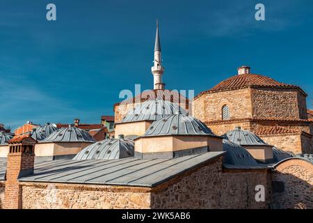 Gazi Mehmet Pascha türkisches Bad, 1498 in Prizren, Kosovo gebaut. Das historische Gebäude wird derzeit von der kosovarischen Regierung renoviert. Stockfoto